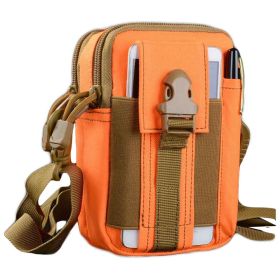 Waist Pack Bag Fanny Pack Unisex Hip Bum Bag with Adjustable Band - Orange