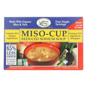 Edward and Sons Reduced Sodium Miso - Cup - Case of 12 - 1 oz.